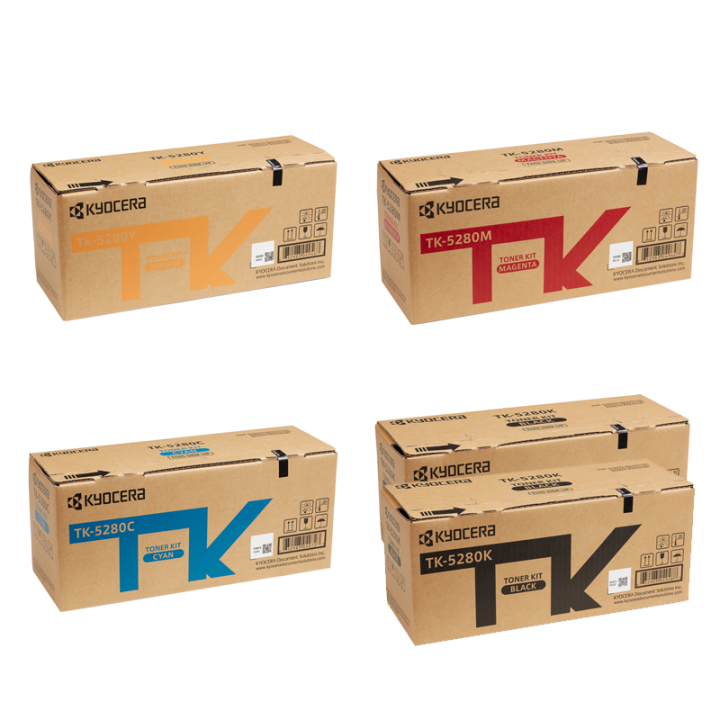Kyocera Original TK-5280 Toner Sparset (2X BK, 1X C,M,Y)