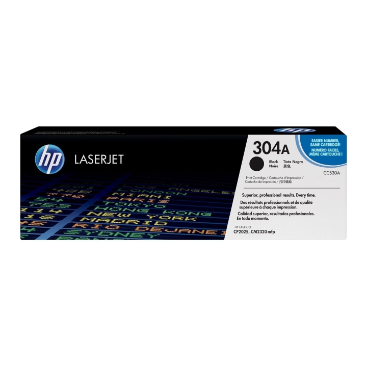 HP Original CC530A / 304A Toner Schwarz
