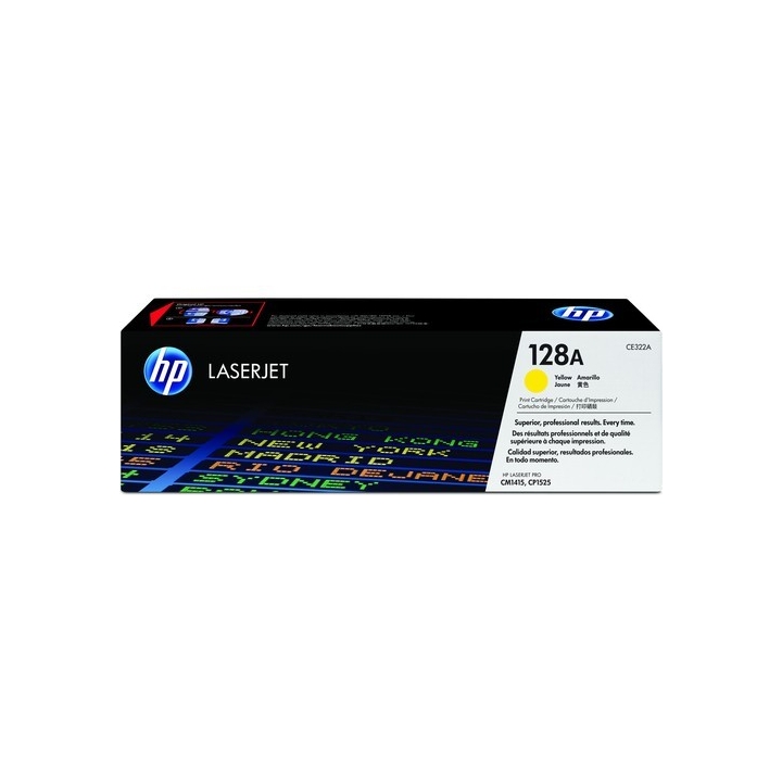 HP Original CE322A / 128A Toner Gelb
