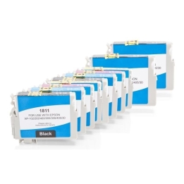 Alternativ zu Epson T1811-T1814/18 XL Tinten Sparset (BK,C,M,Y) 10 Stück