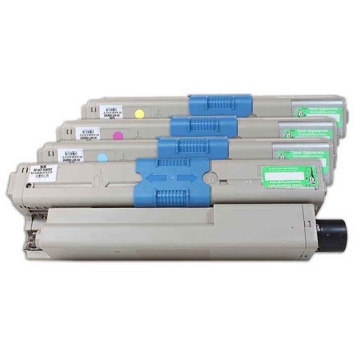 Alternativ zu OKI 44469804 - 44469722 Toner Sparset (BK,C,M,Y) 4 Stück